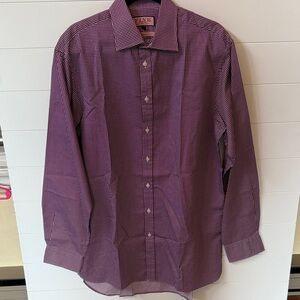 Thomas Pink Men's Checkered Dress Shirt